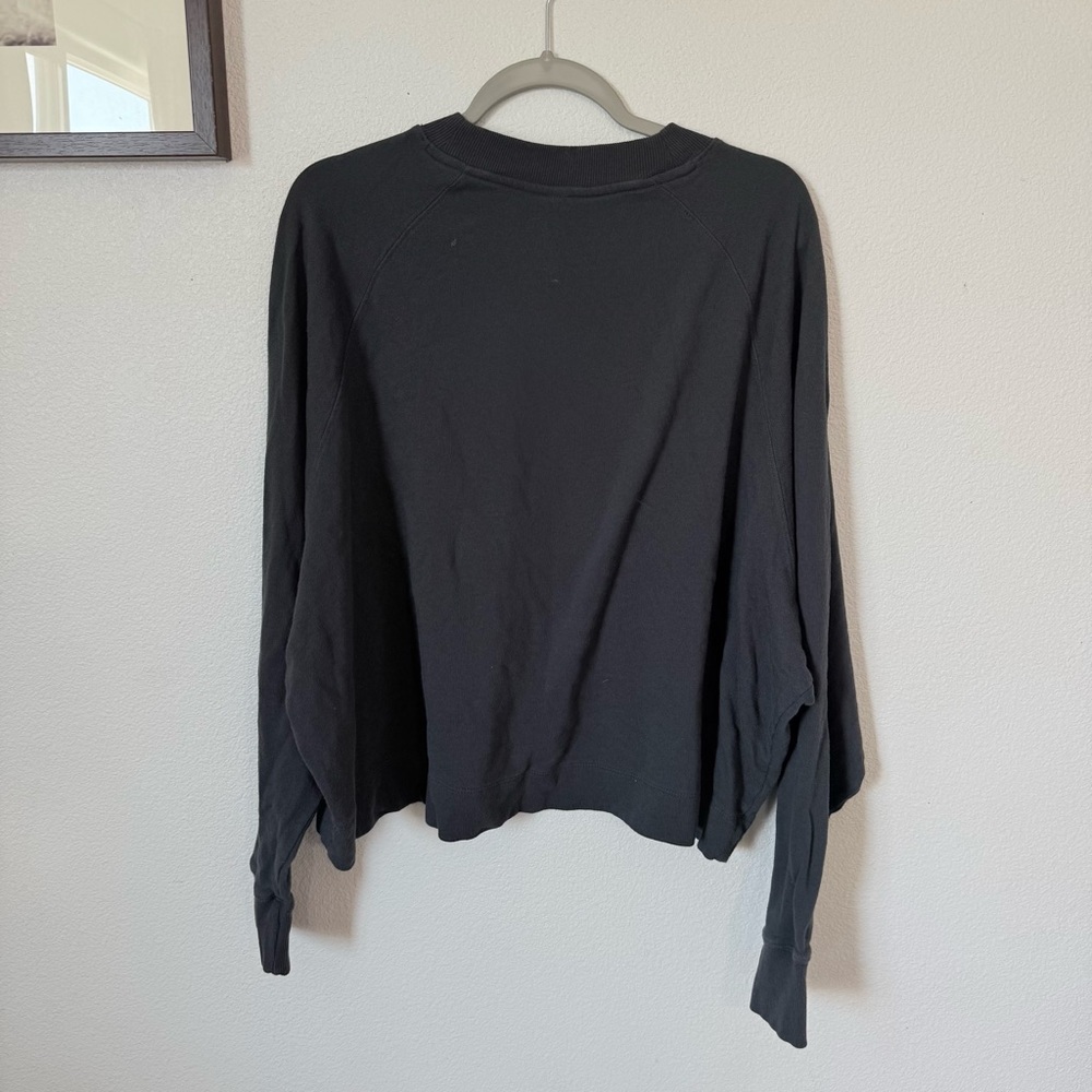 Vuori Women’s Charcoal Sunny Side Pullover Sweatshirt size X-Large - Picture 6 of 8